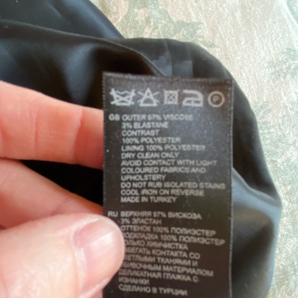 NWOT Reiss Dusty Rose and Black Dress - Picture 11 of 12